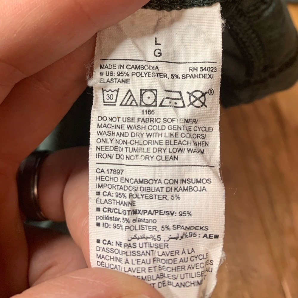 Old Navy Breathe ON Go-Dry Hoodie | Green Heathered Thumbholes - Large - Picture 5 of 8